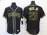 Padres 23 Fernando Tatis Jr. Black Gold Nike Flexbase Jersey,baseball caps,new era cap wholesale,wholesale hats